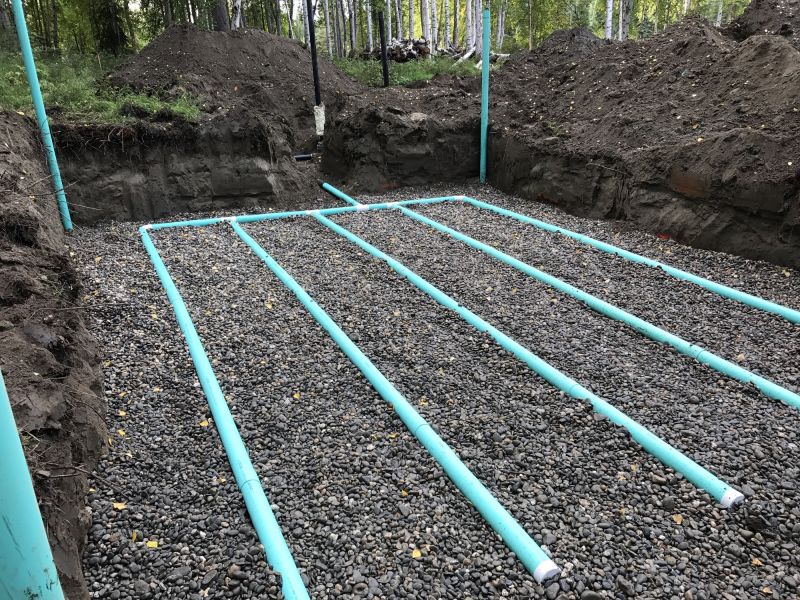 Septic Leach Field Installation Site